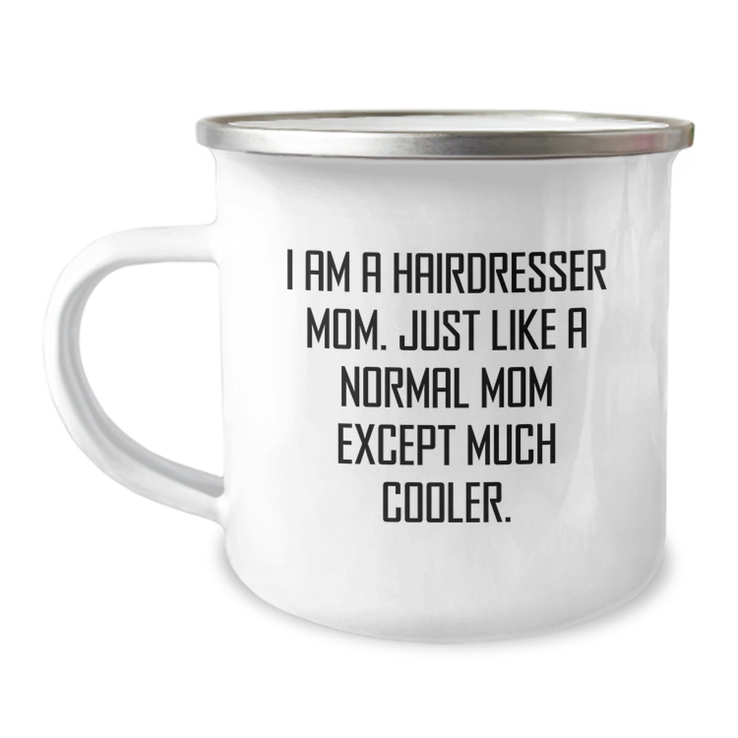 Funny Hairdresser Gifts from Mom to Hairdresser Friends and Family - Cute Christmas Unique Camping Mug - Image 1