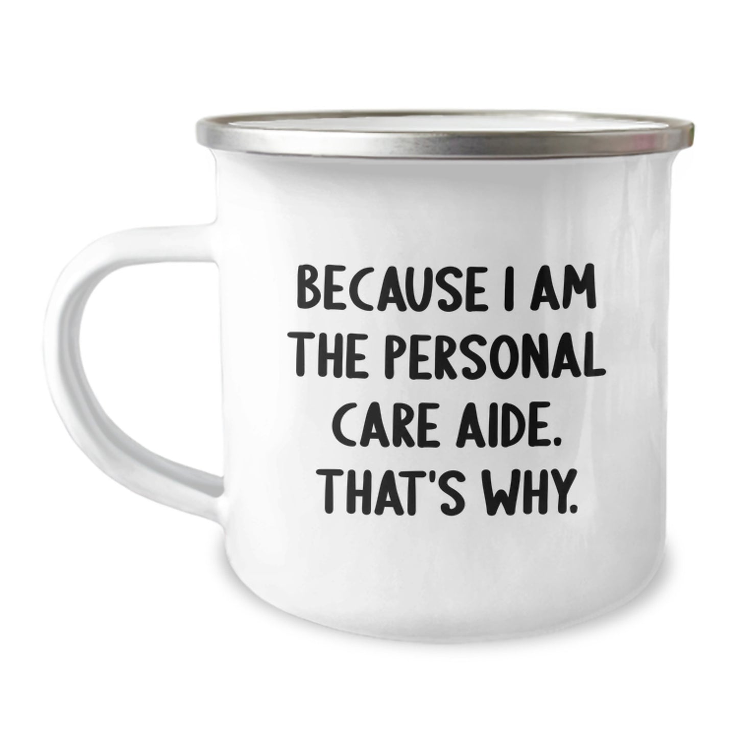 Personal Care Aide Gifts from Friends, Unique Camping Mug with Inspirational Quote, Graduation Unique Gifts for Her Him Men Women - Image 1