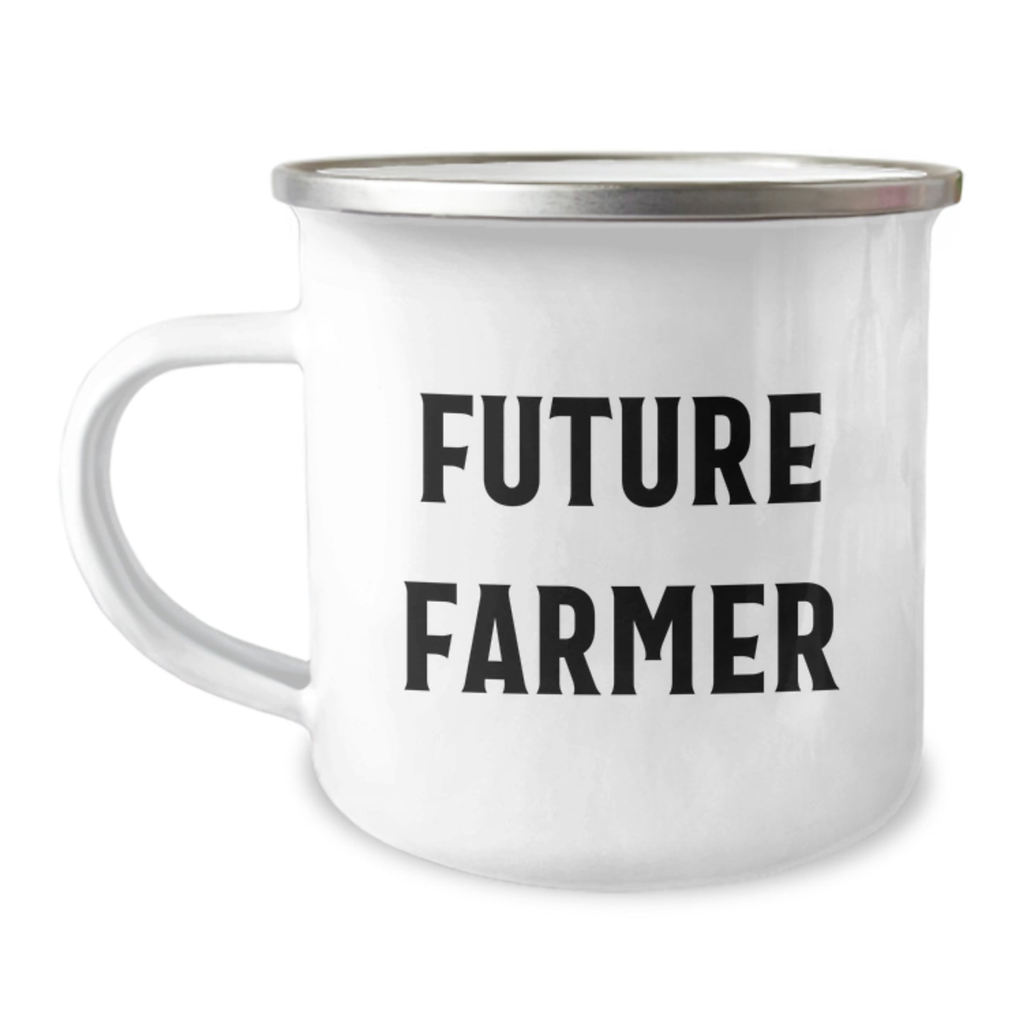 Funny Quotes for Future Farmer Christmas Unique Gifts - Gifts from Family to Farmer Friends Camping Mug - 12 oz Stainless Steel - Image 1