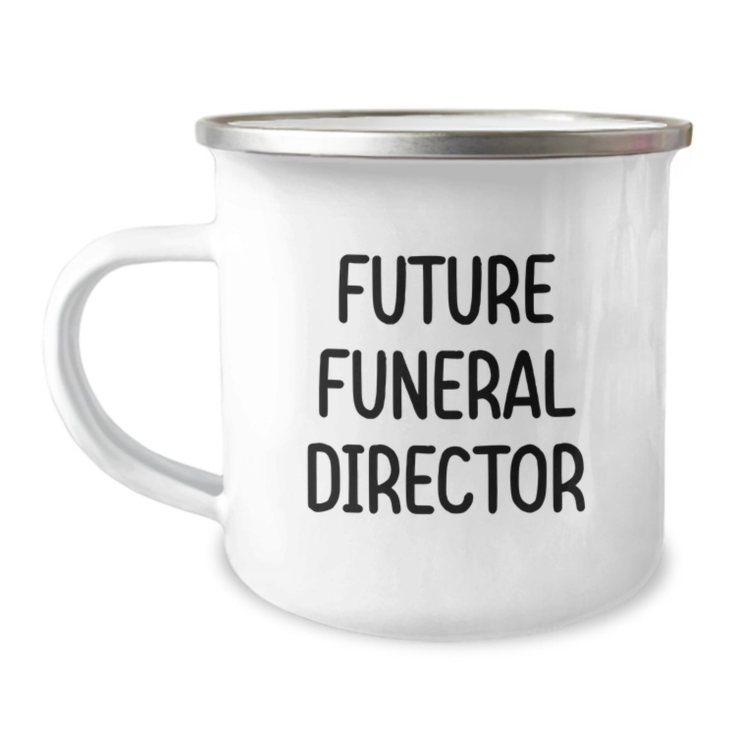 Gifts from Family for Future Funeral Director - Inspirational Camping Mug for Graduation, 'May You Never Forget Where You Came From', 12 oz Stainless Steel with Enamel Finish - Image 1