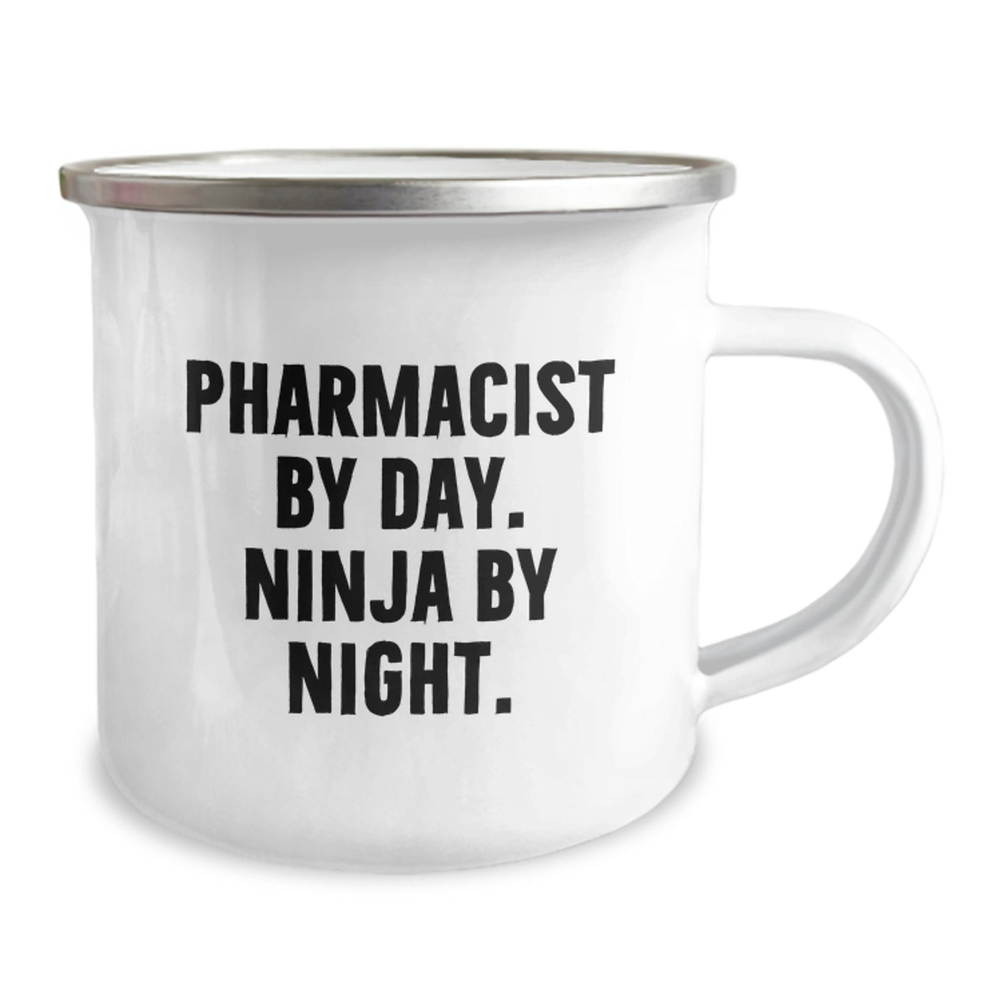 Pharmacist Gifts from Coworkers - Funny Camping Mug for Pharmacist By Day. Ninja By Night. - Graduation Unique Gifts - Image 2