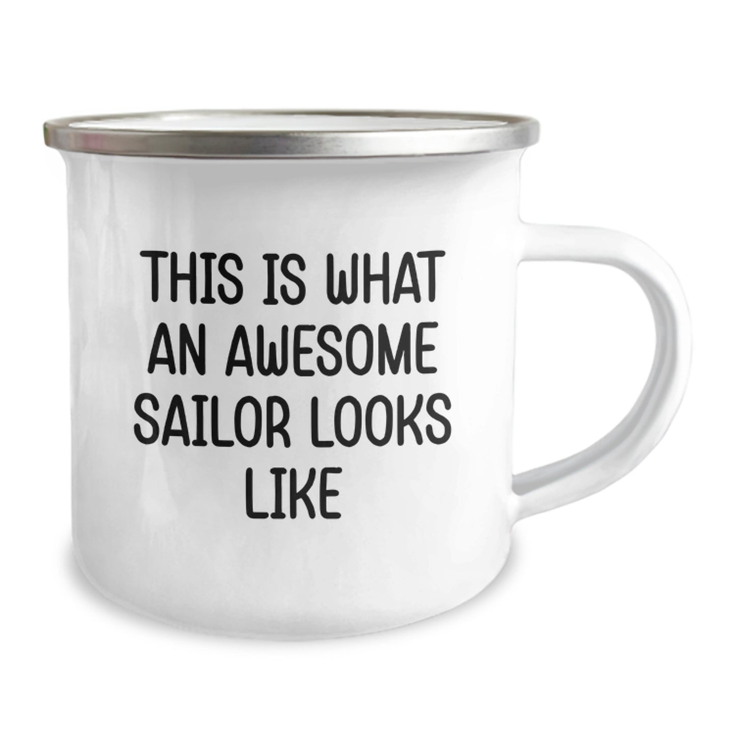 Funny Sailor Gifts from Men Gifts for Sailor Friends and Family - This Is What An Awesome Sailor Looks Like Camping Mug for Graduation - Image 2