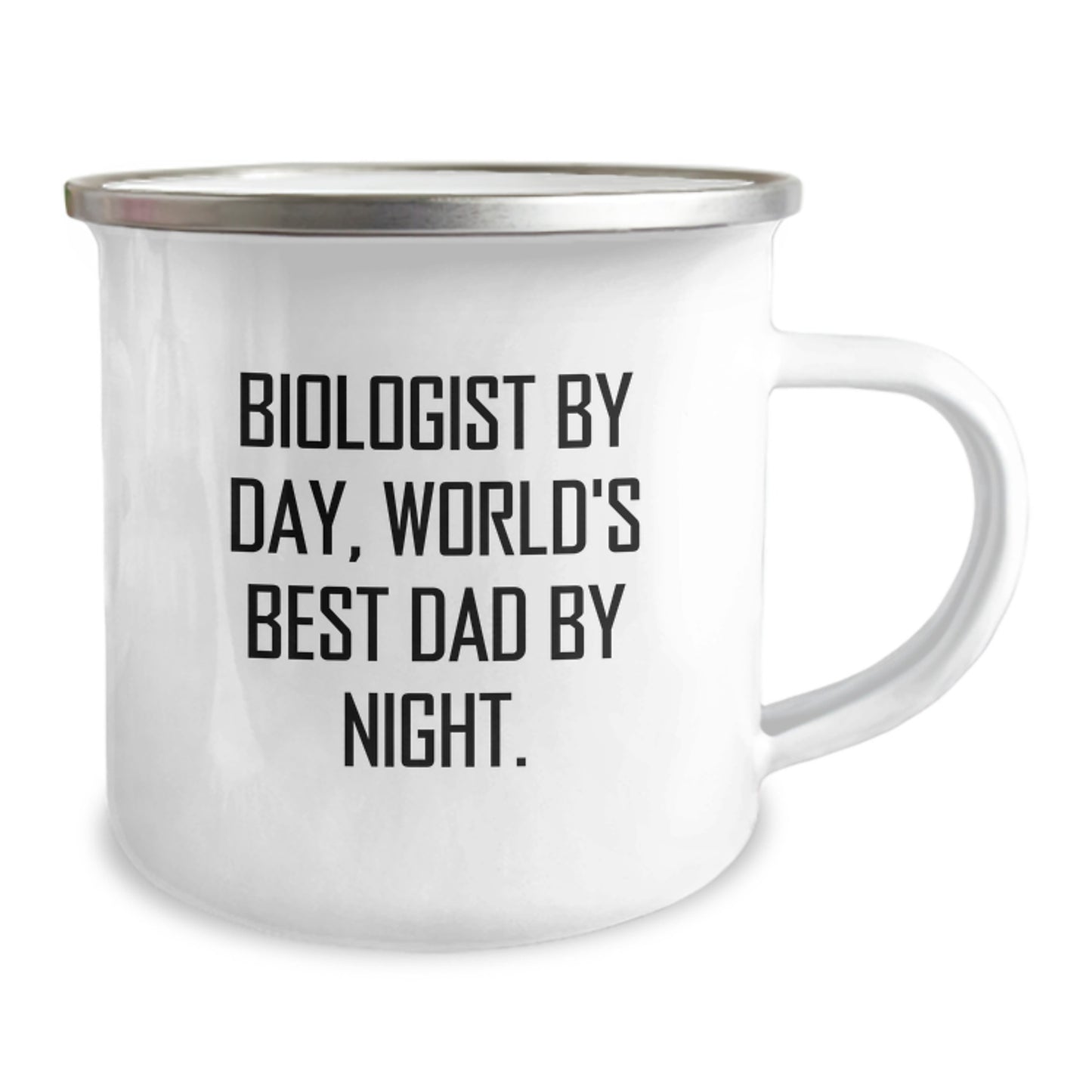 Funny Biologist Gifts, World's Best Dad by Night, Camping Mug for Men Graduation, Gifts from Dad, Perfect for Biologist - Image 2