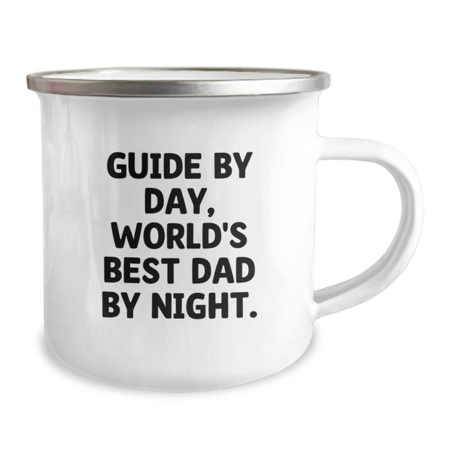Guide By Day Funny Camping Mug for World's Best Dad on Birthday Unique Gifts from Men to Family, Gifts for Guide Enthusiasts, Unique Birthday Unique Gifts for Him - Image 2