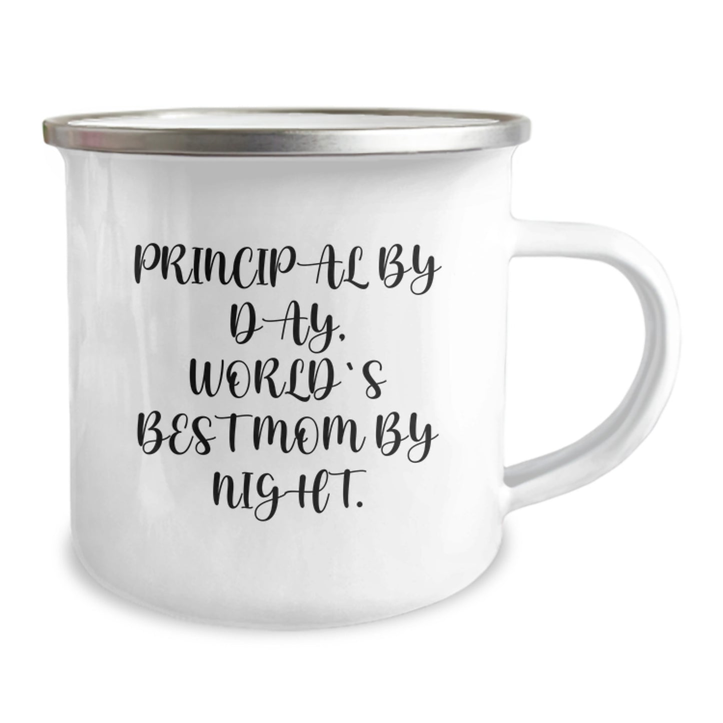 Principal By Day, World's Best Mom By Night. Funny Camping Mug for Graduation Gifts from Family to Principal - Image 2