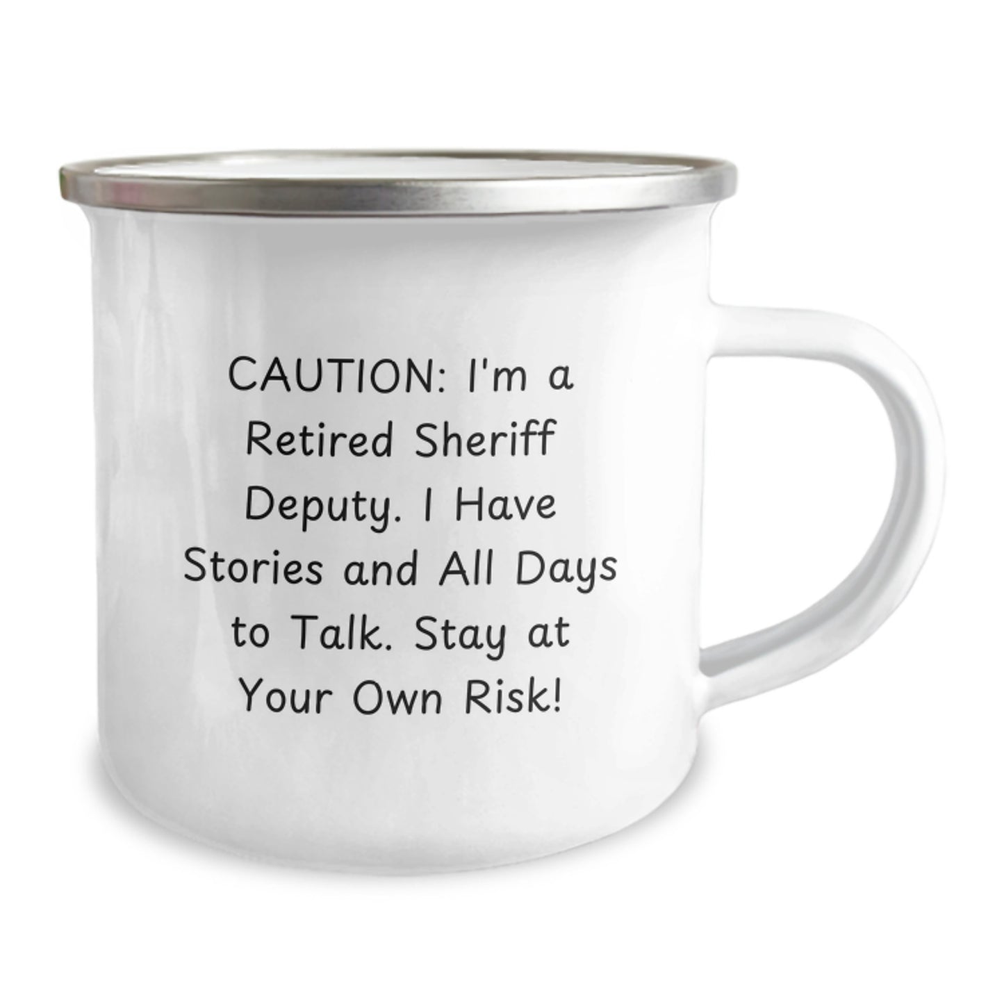 Funny Sheriff Deputy Gifts: Retirement Stories Mug for Men, Women, and Friends - Graduation Unique Gifts from Sheriff Deputy - Image 2