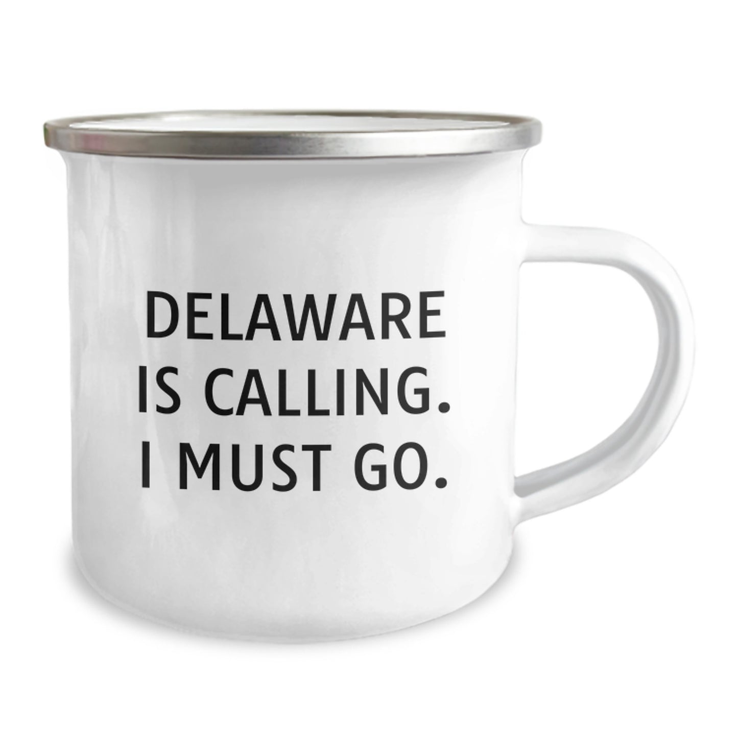 Delaware Camping Mug for Birthday Unique Gifts from Friends to Family, Funny Quote 'Delaware Is Calling. I Must Go.' - Image 2