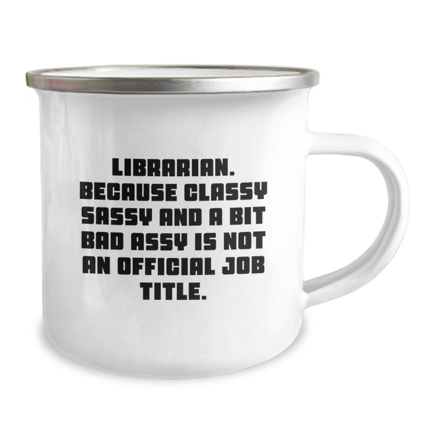 Funny Librarian Gifts from Friends, Unique Camping Mug for Librarians, Christmas Unique Gifts - Image 2