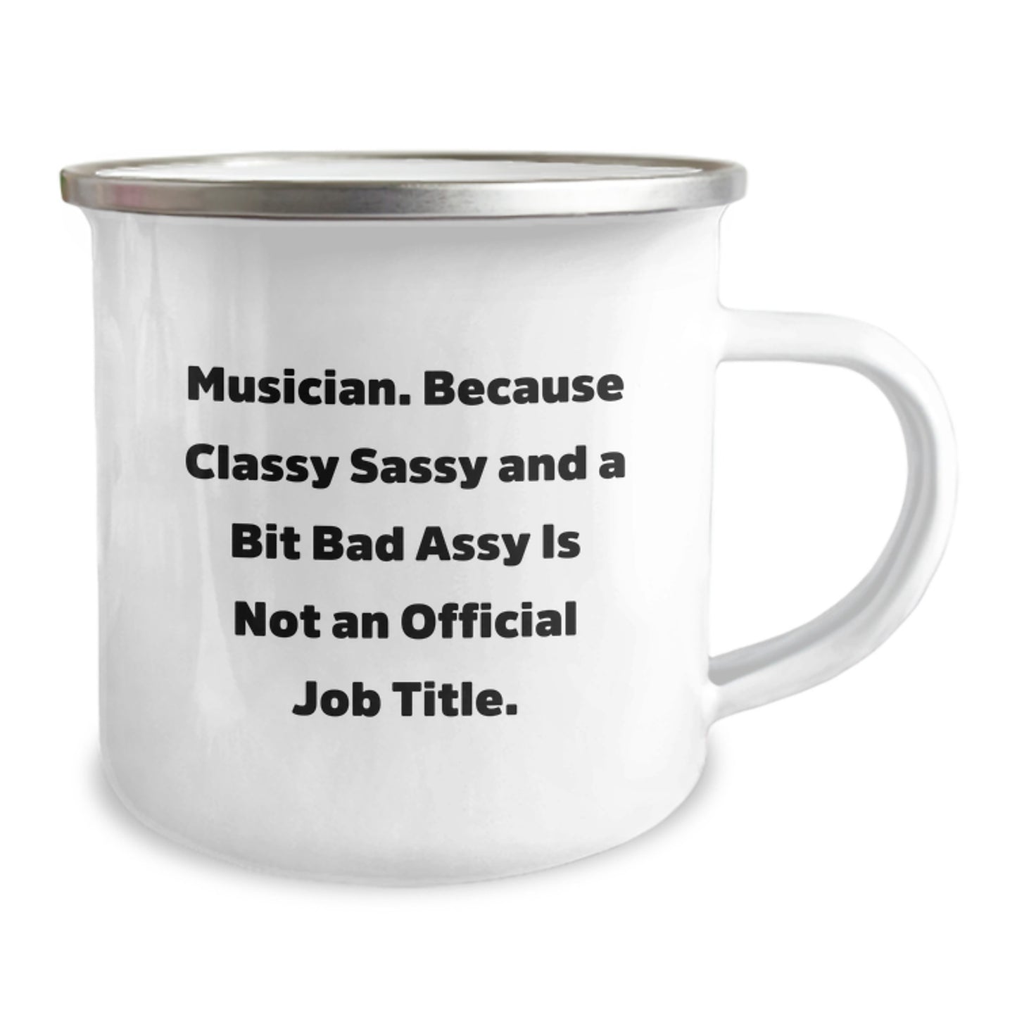 Funny Musician Gifts from Friends for Christmas, Musician Camping Mug, Unique Holiday Presents - Image 2