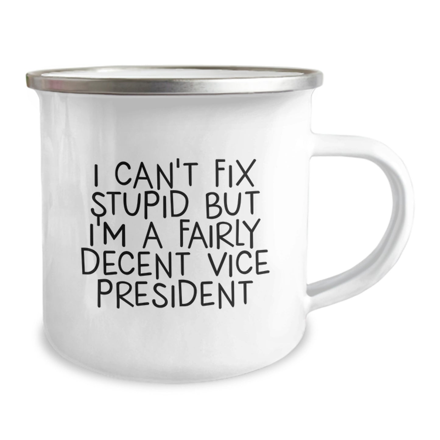 Funny Vice President Gifts from Friends, Men, Coworkers - I'm A Fairly Decent Vice President Camping Mug, Christmas Unique - Image 2