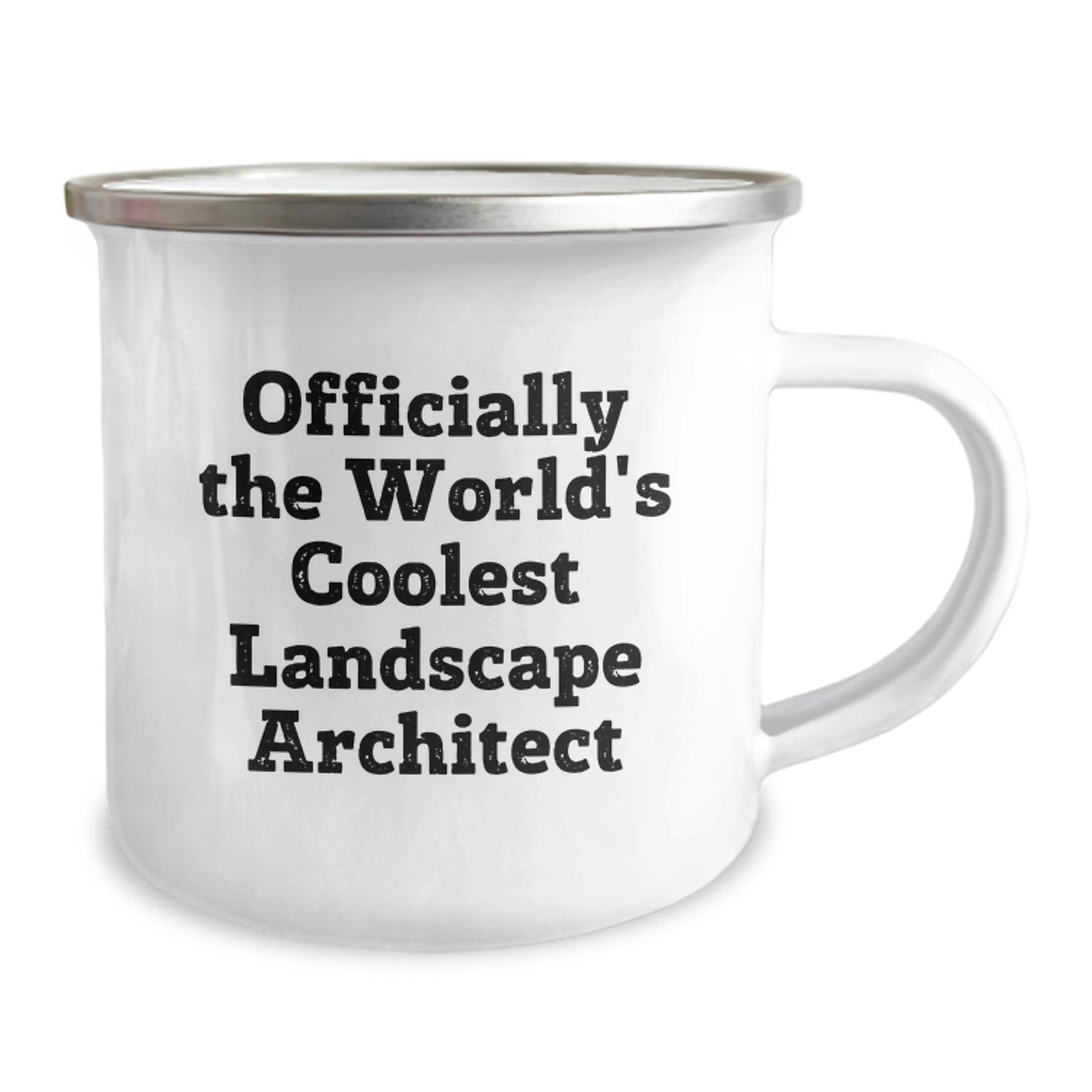 Funny Landscape Architect Camping Mug Gifts from Men to Friends, Christmas Unique Gifts for Landscape Architect, Officially The World's Coolest Landscape Architect Quote - Image 2
