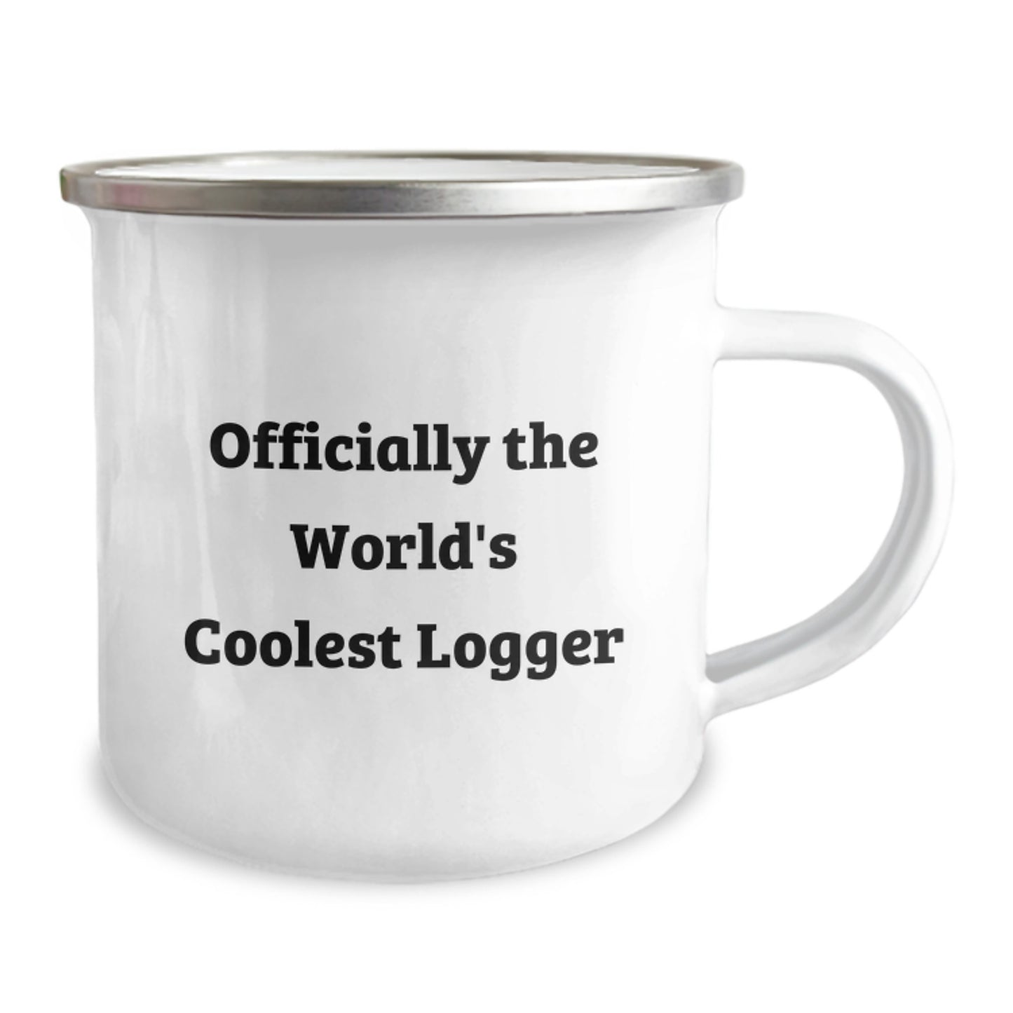 Funny Logger Gifts for Men, Camping Mug Officially The World's Coolest Logger, Christmas Unique Presents - Image 2