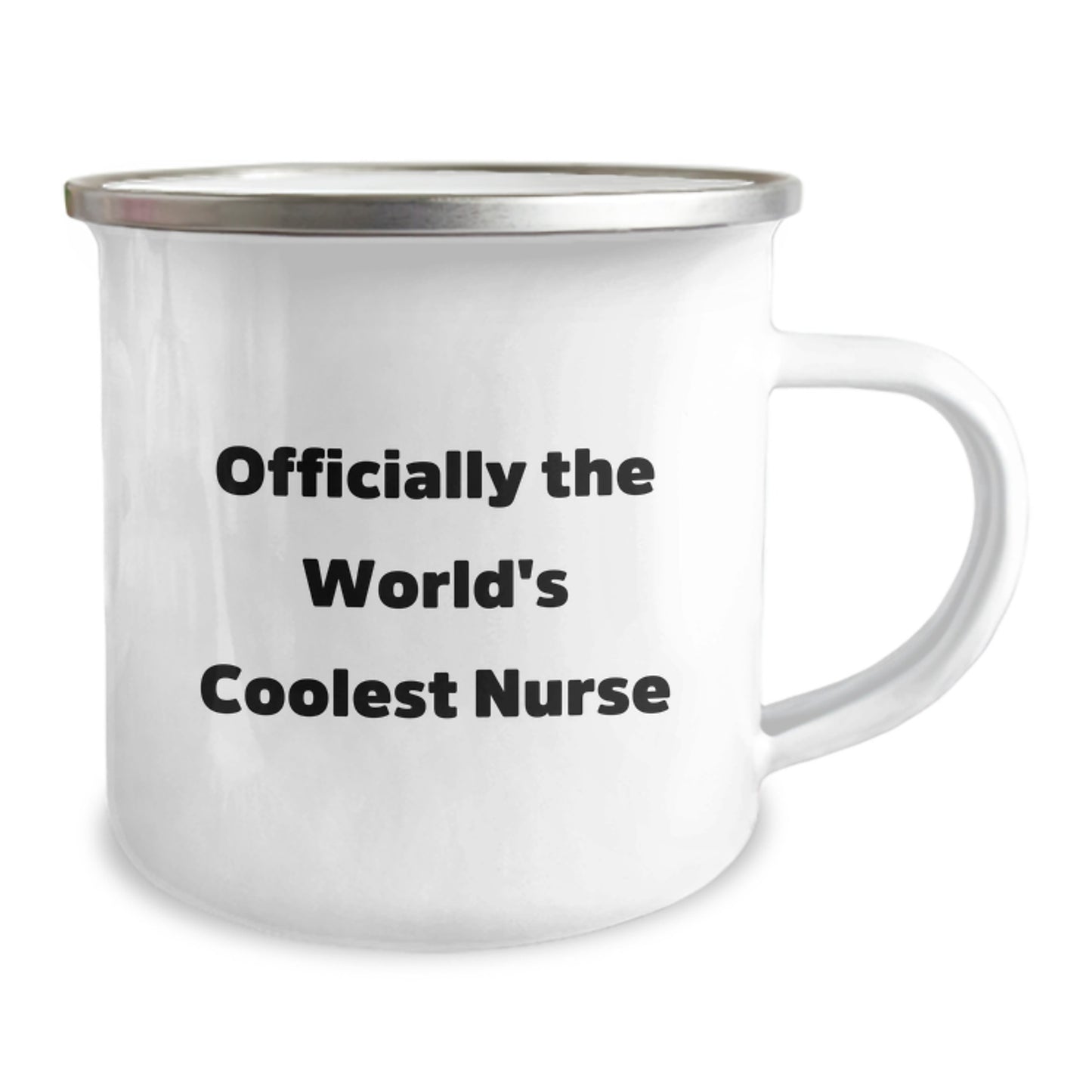 Funny Gifts for the World's Coolest Nurse - Camping Mug, Christmas Unique Presents for Nurse Friends and Family - Image 2
