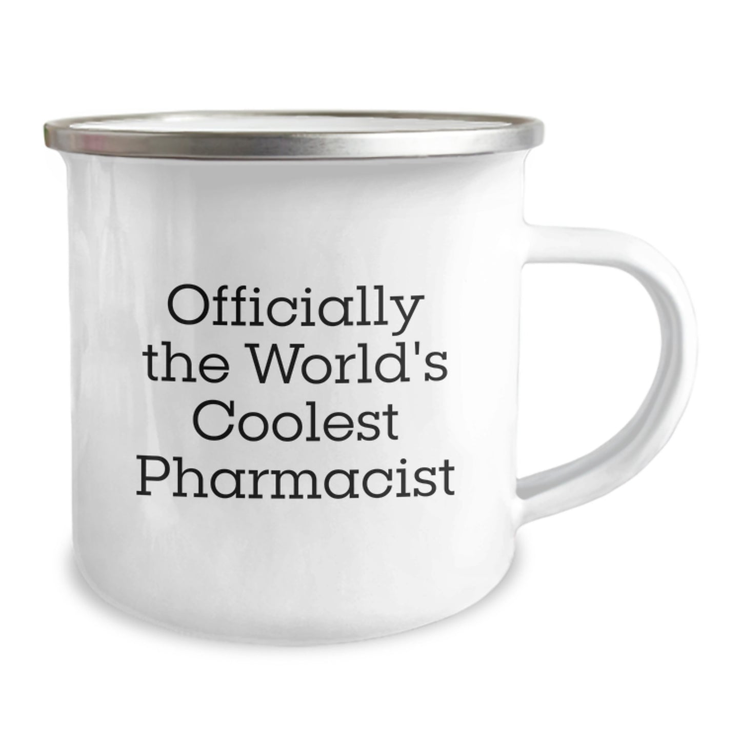 Funny Gifts from Friends for the Officially The World's Coolest Pharmacist Camping Mug - Christmas Unique Gifts for Men or Women Pharmacists - Image 2
