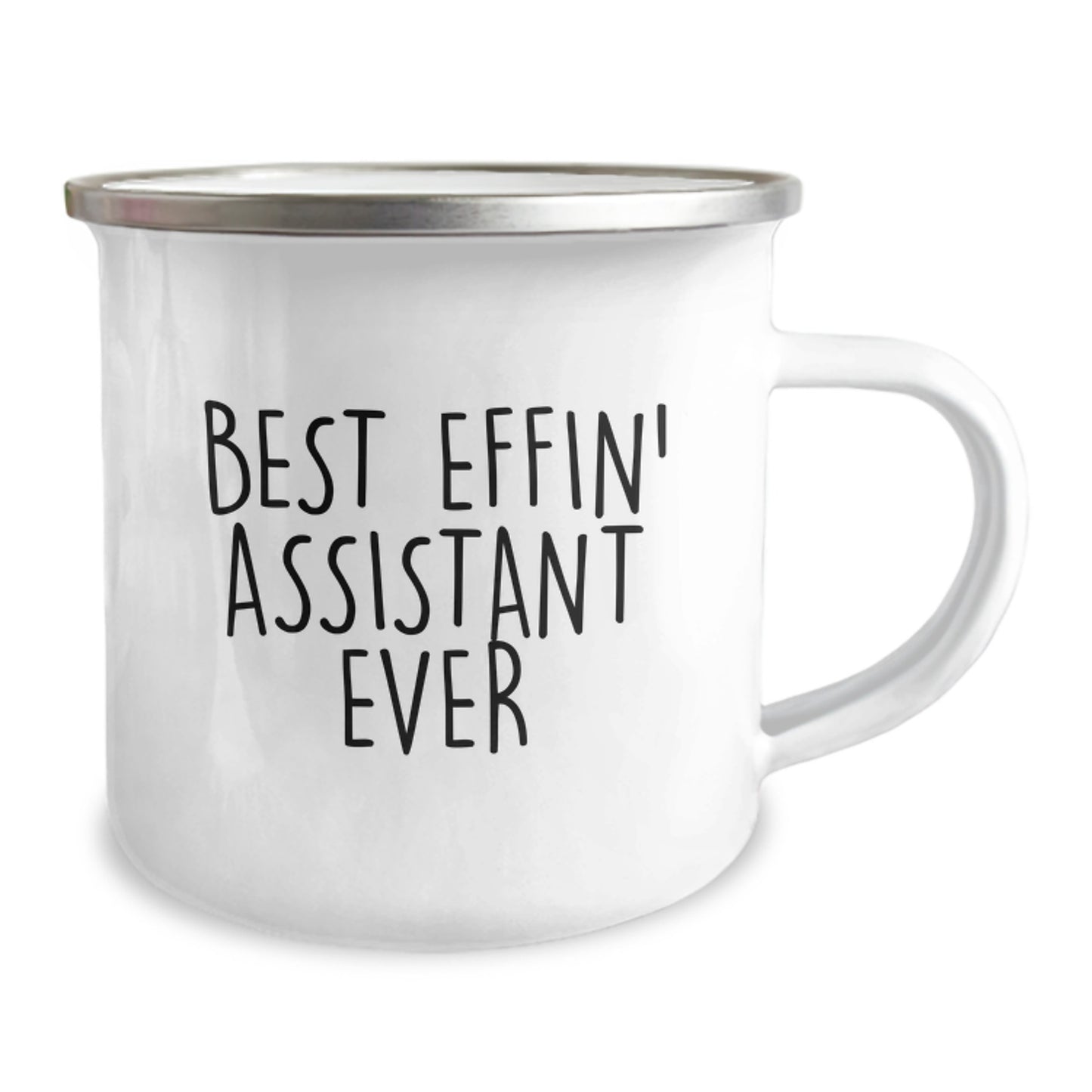 Funny Assistant Camping Mug Gifts from Friends for Christmas Unique Mugs Best Effin' Assistant Ever - Image 2