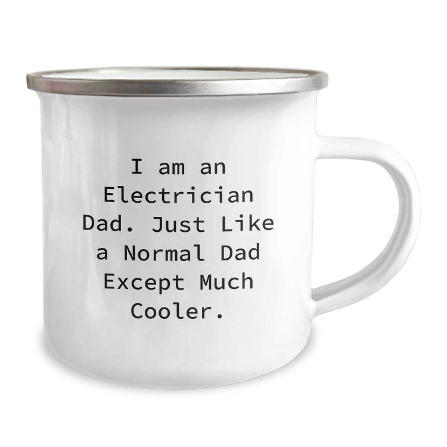 Electrician Dad Gifts from Family, Funny Camping Mug for Electrician Friends Christmas Unique Gifts, Funny Electrician Quote - Gifts for Electrician Men - Image 2