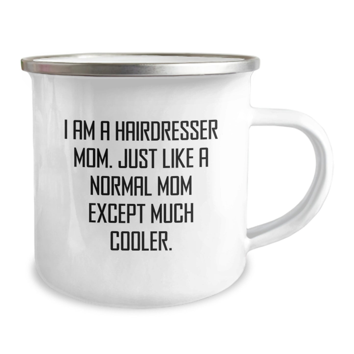 Funny Hairdresser Gifts from Mom to Hairdresser Friends and Family - Cute Christmas Unique Camping Mug - Image 2
