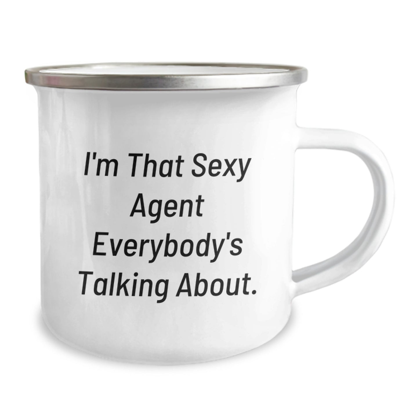 Funny Agent Gifts for Men, Christmas Unique Agent Mugs, I'm That Sexy Agent Everybody's Talking About. Agent Camping Mug - Image 2