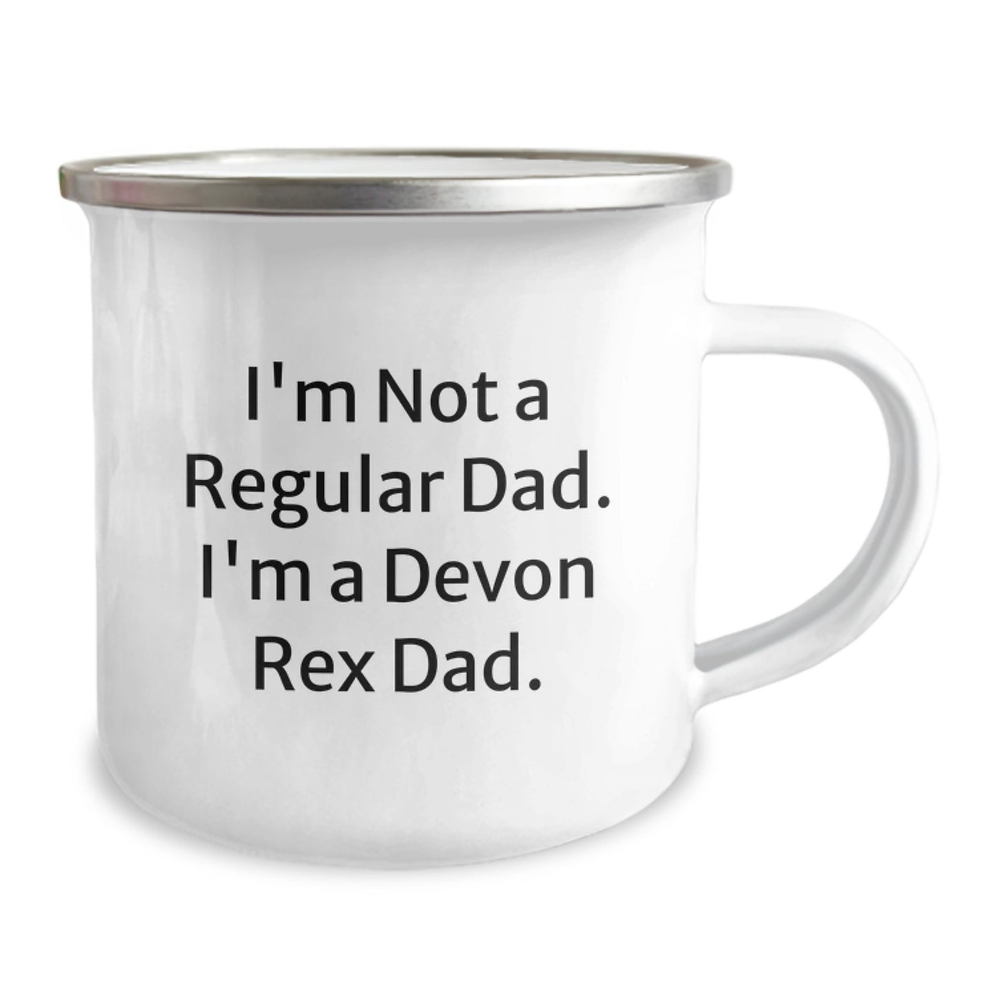 Funny Devon Rex Cat Gifts for Dad - I'm Not A Regular Dad. I'm A Devon Rex Dad. Camping Mug for Christmas - Image 2