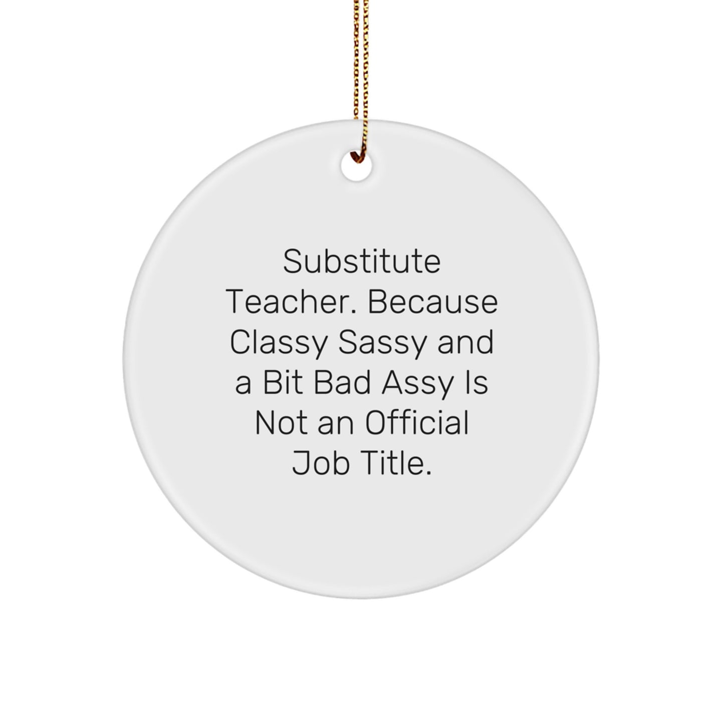 Funny Substitute Teacher Gifts, Christmas Unique Gifts for Substitute Teacher by Friends, Family, Coworkers, Women, Men - Image 1