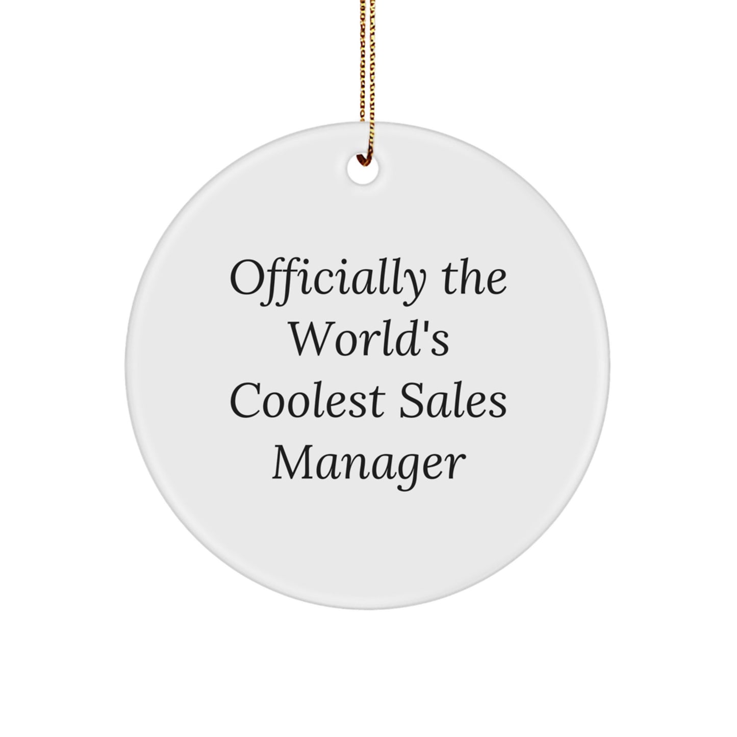 Funny Gifts from Men for Sales Manager, Officially The World's Coolest Sales Manager Christmas Unique Gifts - Image 1