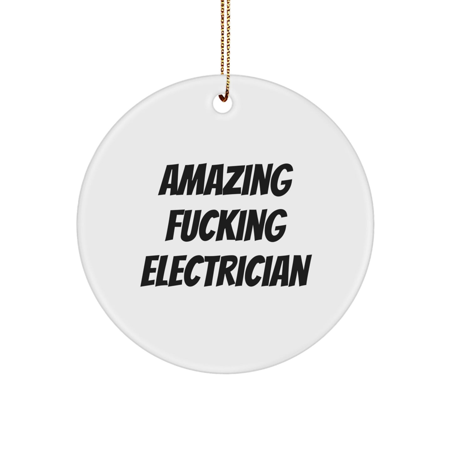 Funny Electrician Gift for Men, Amazing 'F--king' Electrician Christmas Unique Gifts from Family to Electrician Friends - Image 1