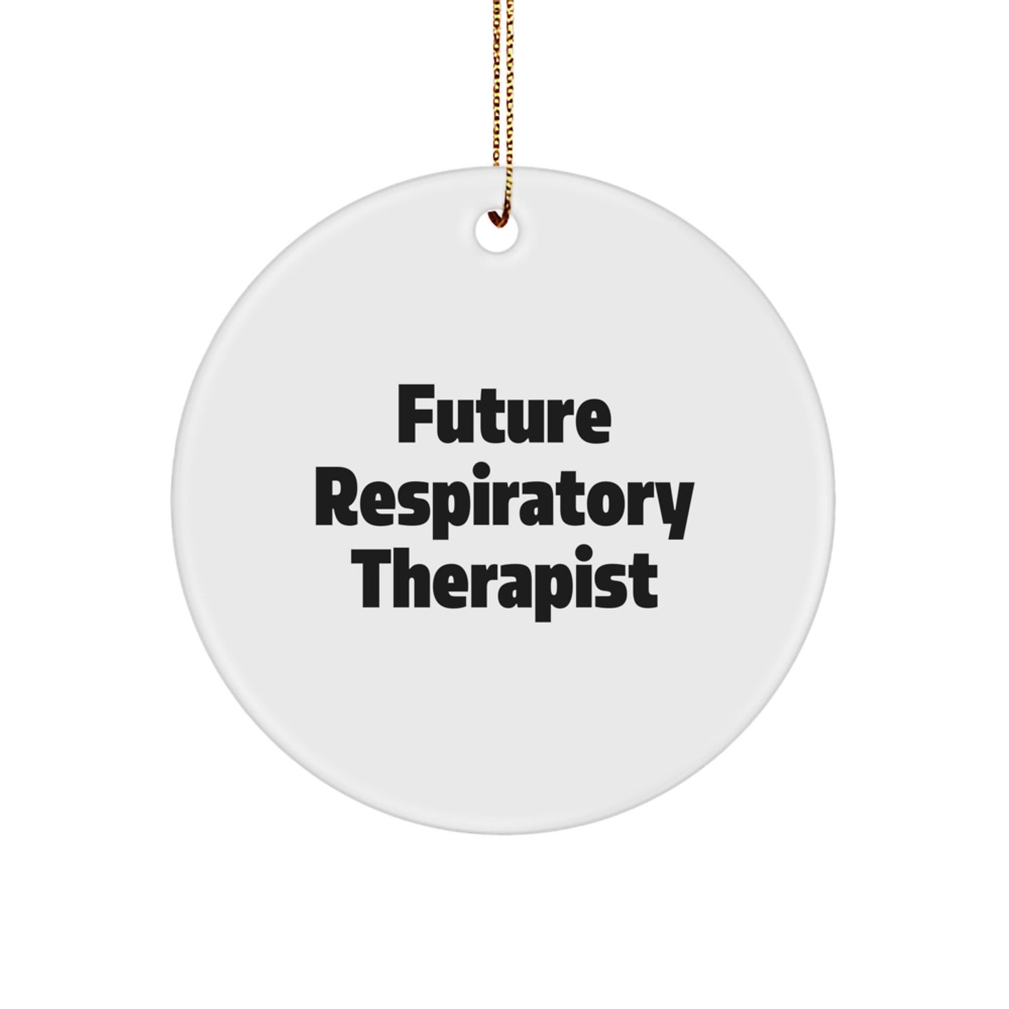 Funny Respiratory Therapist Gifts from Friends, Inspirational Circle Ornament for Future Respiratory Therapist Men, Unique Christmas Unique Gifts for Respiratory Therapist - Image 1