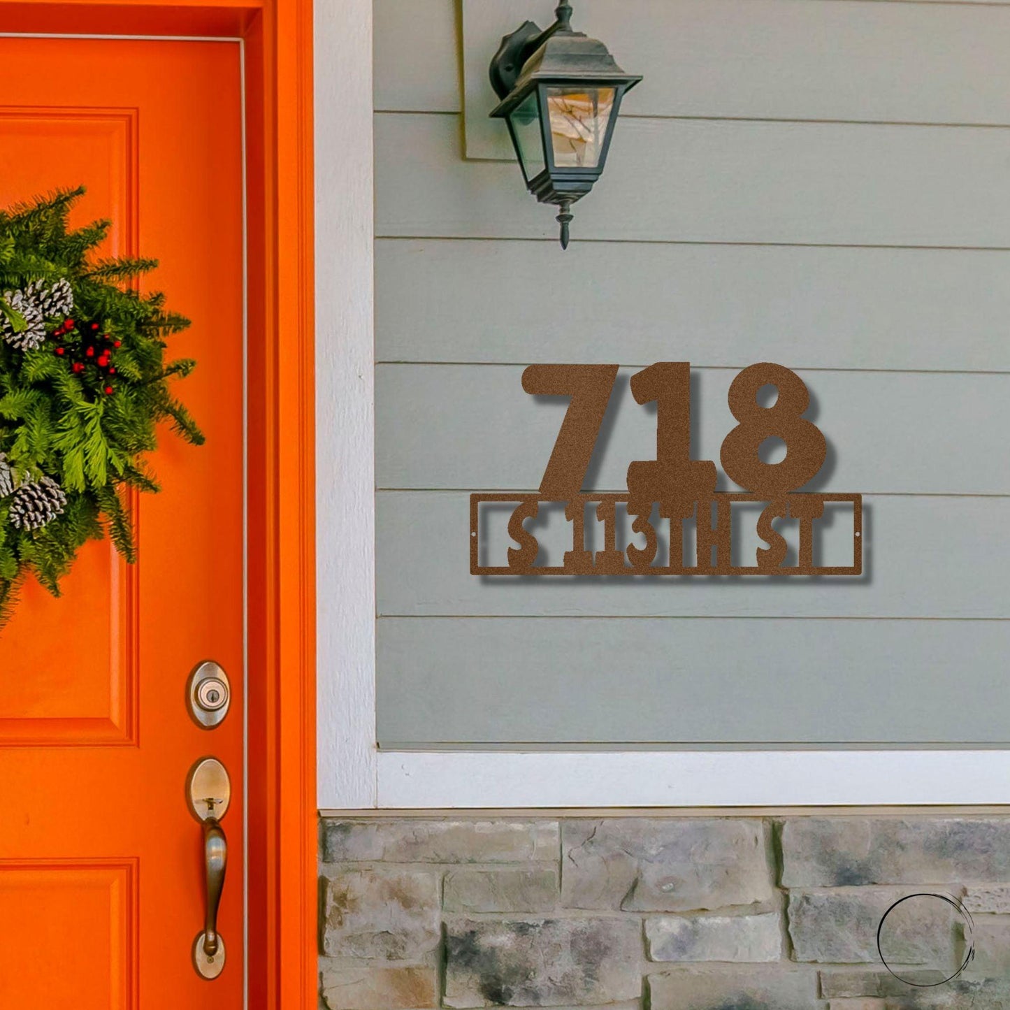 Address Personalized Steel Wall Sign Metal Art - Mallard Moon Gift Shop