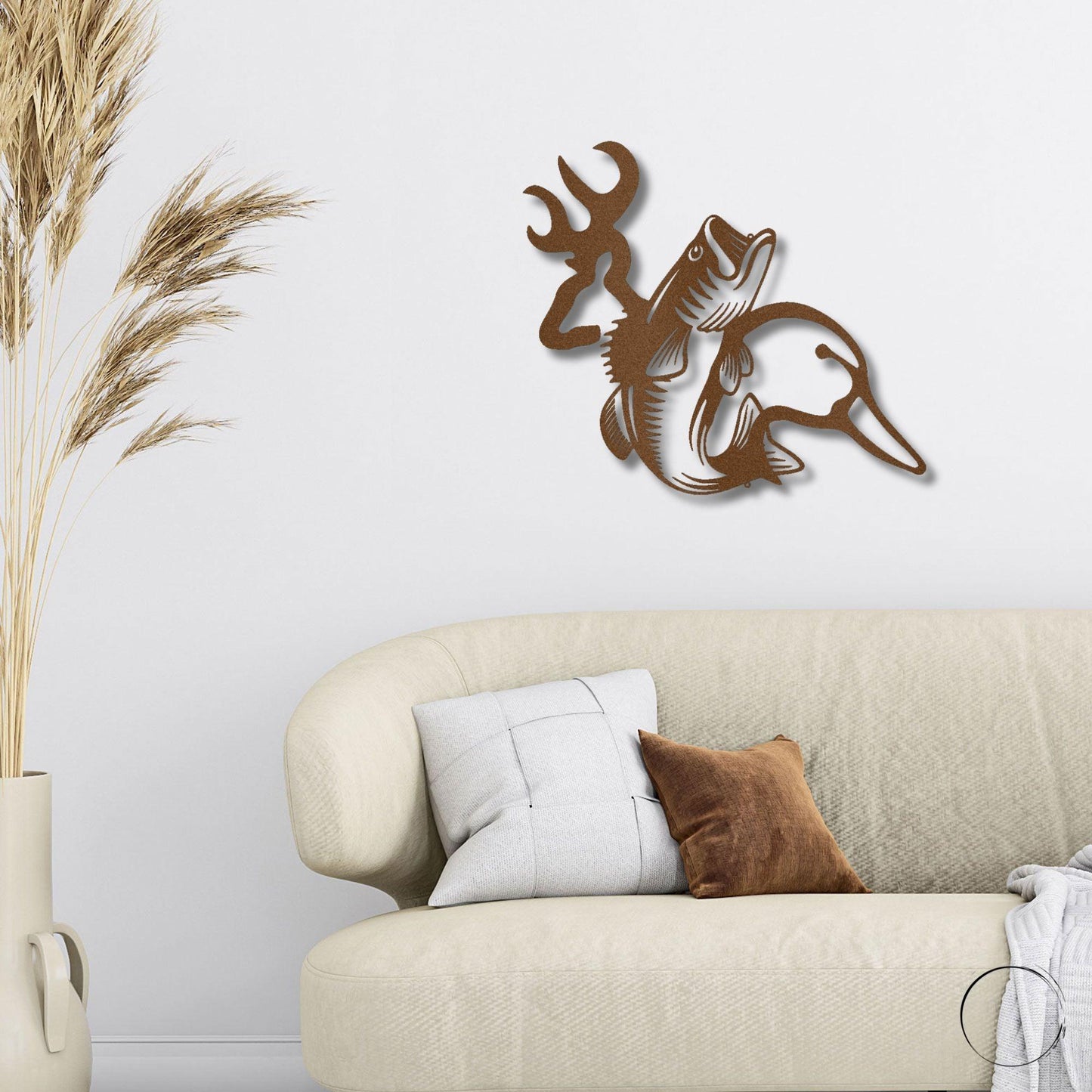 Wildlife Calling Fishing Deer Duck Hunting Metal Art Wall Sign - Mallard Moon Gift Shop