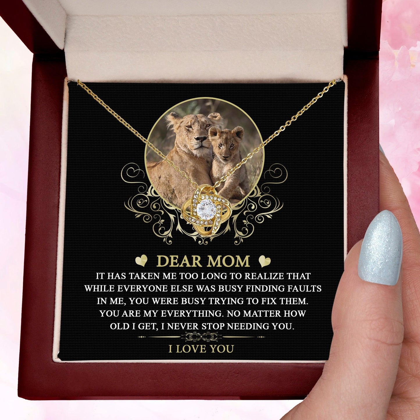 Dear Mom You are My Everything Love Knot Necklace - Mallard Moon Gift Shop