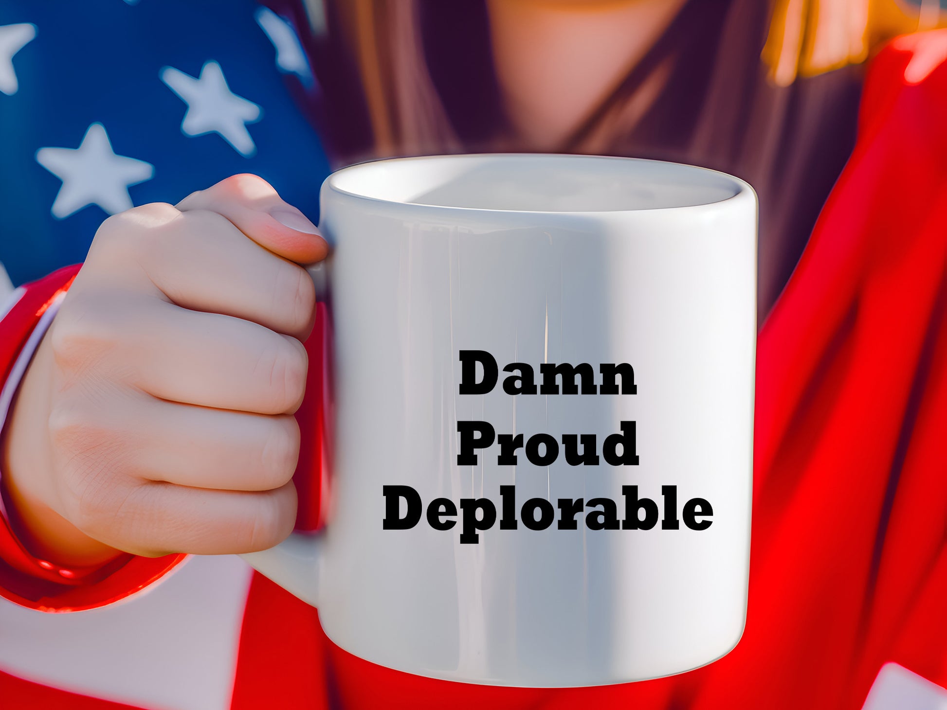 Damn Proud, Deplorable Coffee Mug President Trump MAGA Gift - Mallard Moon Gift Shop