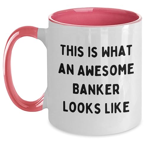Funny Banker Gifts for Men and Women - Awesome Banker Looks Like Two Tone Coffee Mug, Christmas Unique Gift - Mallard Moon Gift Shop