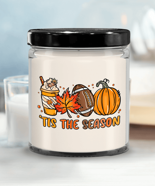 Smells Like Football, Fall and Pumpkin Spice Scented Soy Candles - Mallard Moon Gift Shop