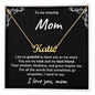 Gift for Mom Unspoken Words Custom Name Necklace - Mallard Moon Gift Shop