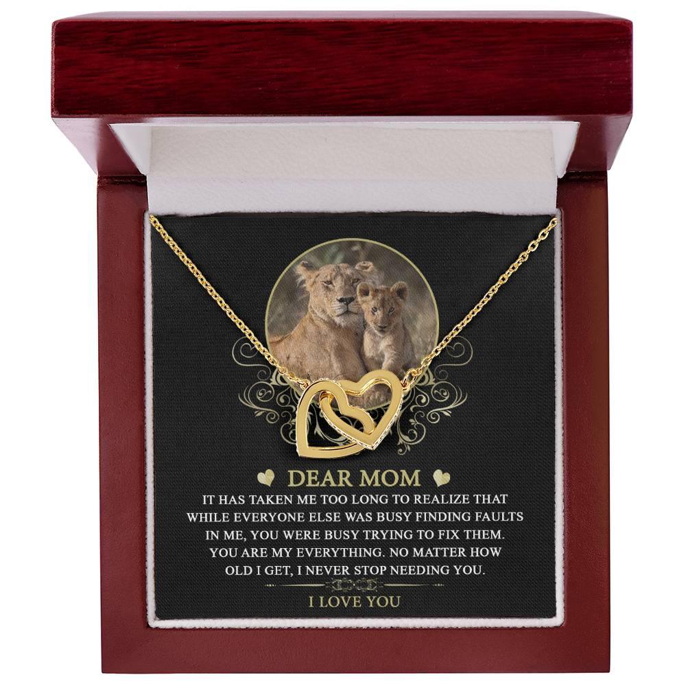 Gift for Mom You are My Everything Interlocking Hearts Necklace - Mallard Moon Gift Shop