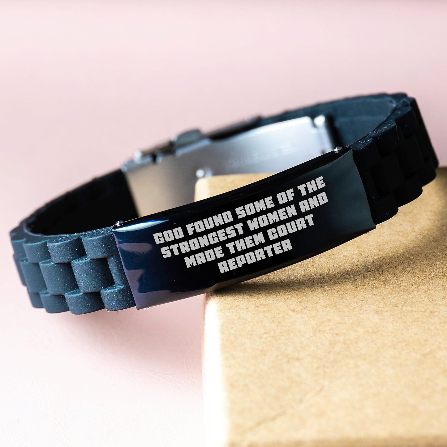 Funny Court Reporter Gifts from Friends, Inspirational Quotes for Court Reporter, Glide lock Clasp Birthday Unique Gifts for Women - Image 3