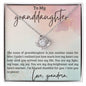 Granddaughter You are my Light, my hope, My Joy - Love Knot Necklace - Mallard Moon Gift Shop
