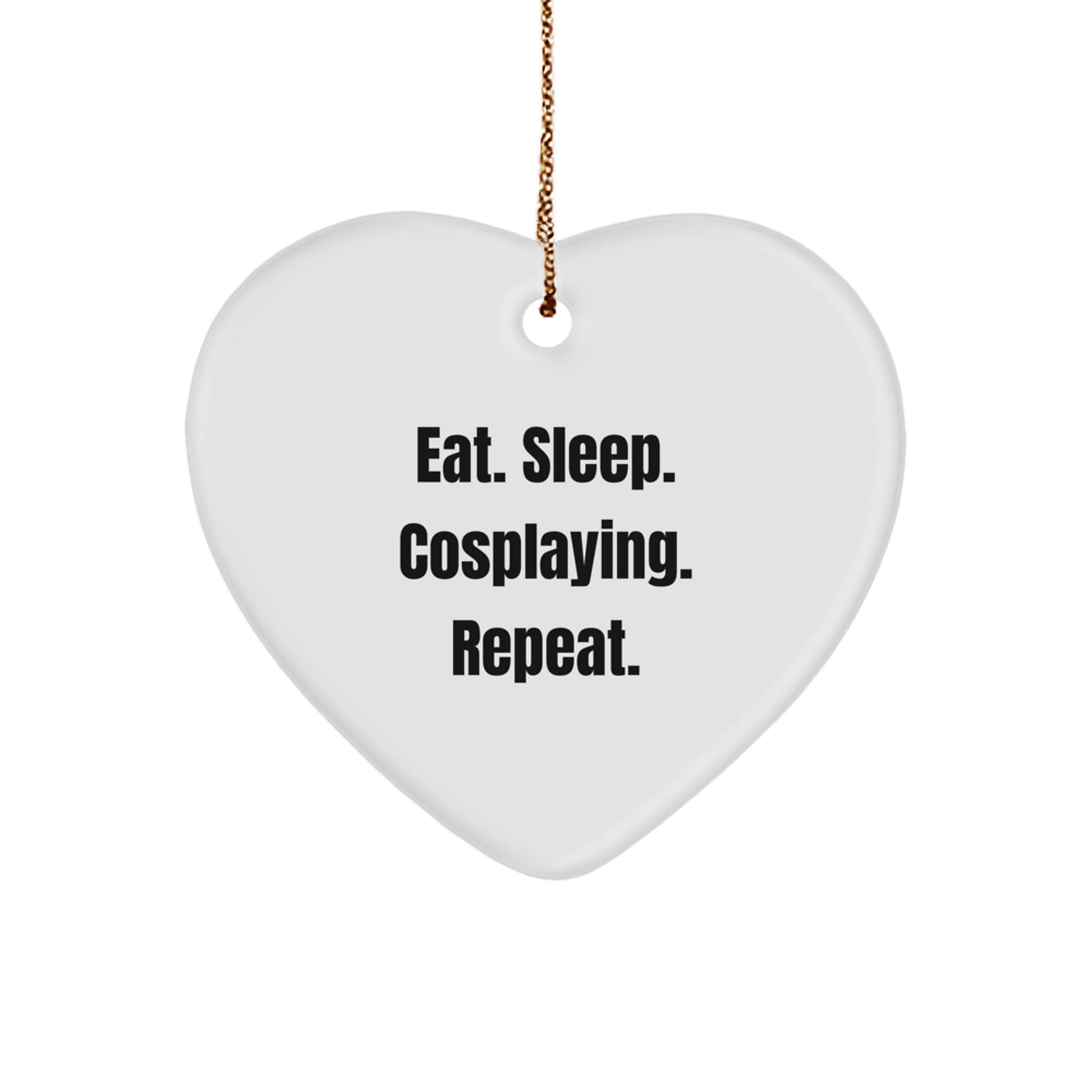 Cosplaying Heart Ornament Gifts from Men to Women Friends for Eat Sleep Cosplay Repeat, Christmas Unique Decorations - Image 1