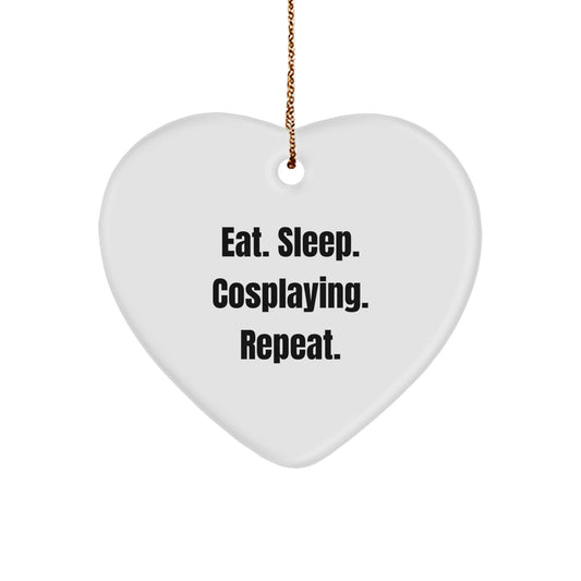 Cosplaying Heart Ornament Gifts from Men to Women Friends for Eat Sleep Cosplay Repeat, Christmas Unique Decorations - Image 1