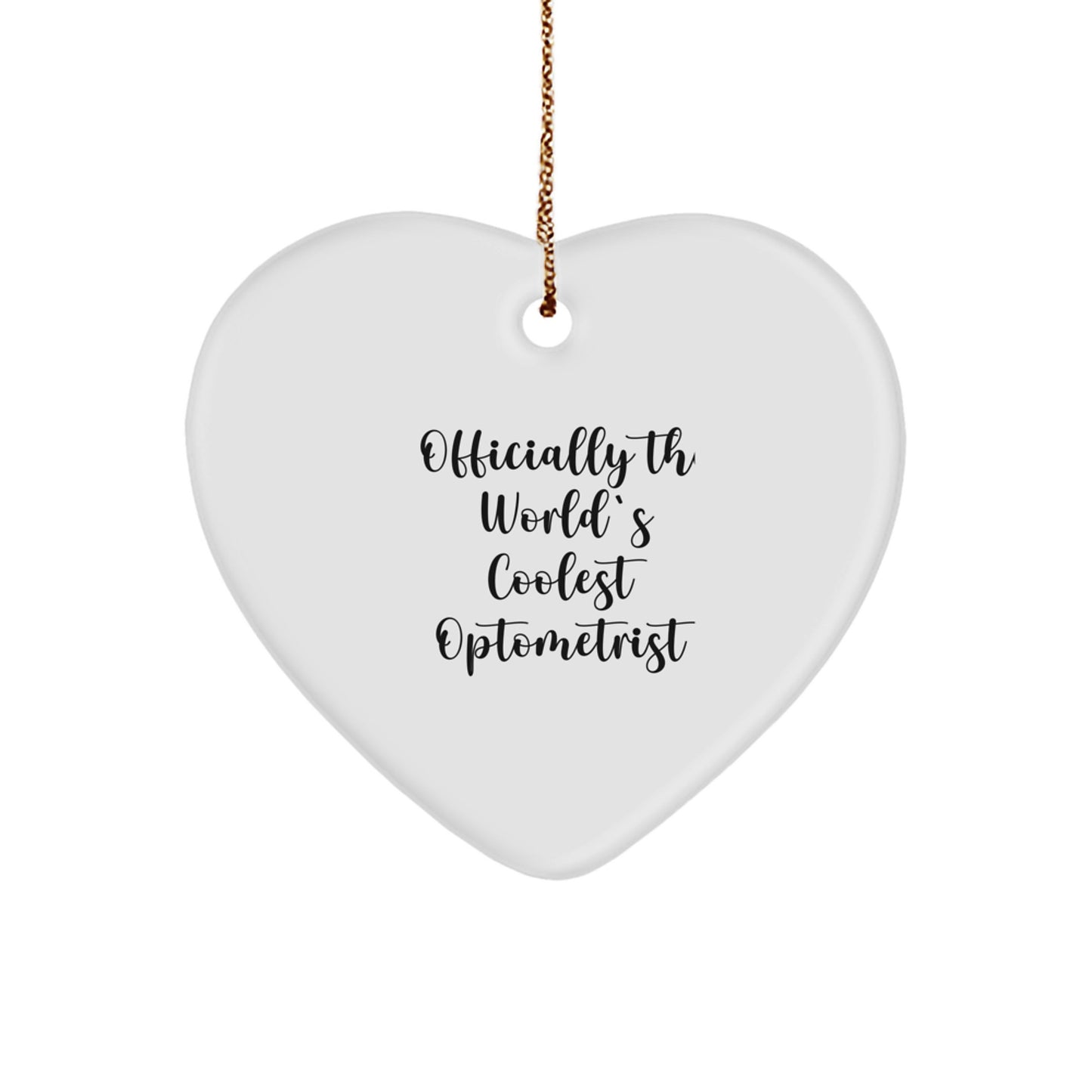 Funny Heart Ornament Gifts from Friends for Optometrist Christmas Unique - Image 1