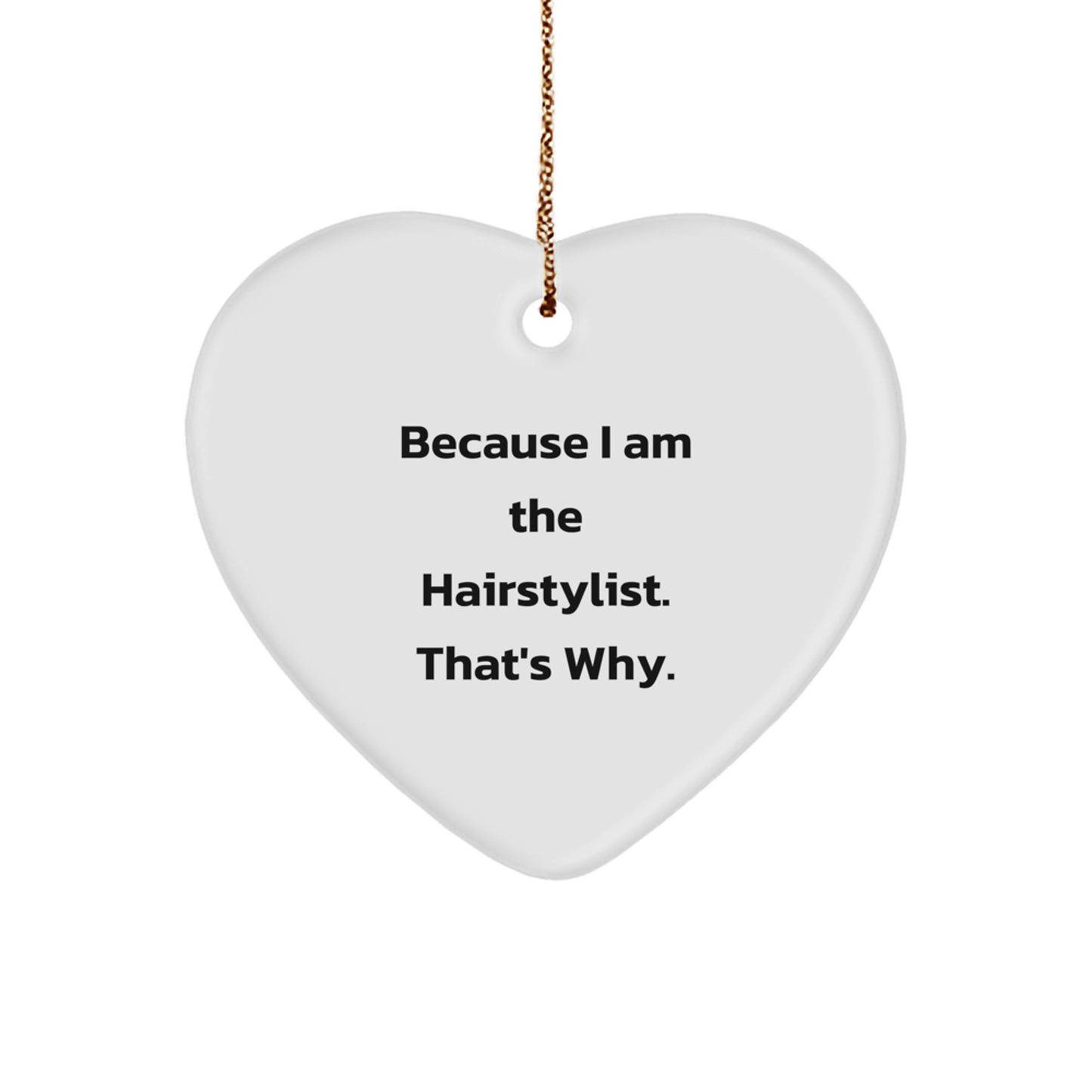 Funny Hairstylist Heart Ornament Gifts from Friends for Christmas Inspiration - Image 1