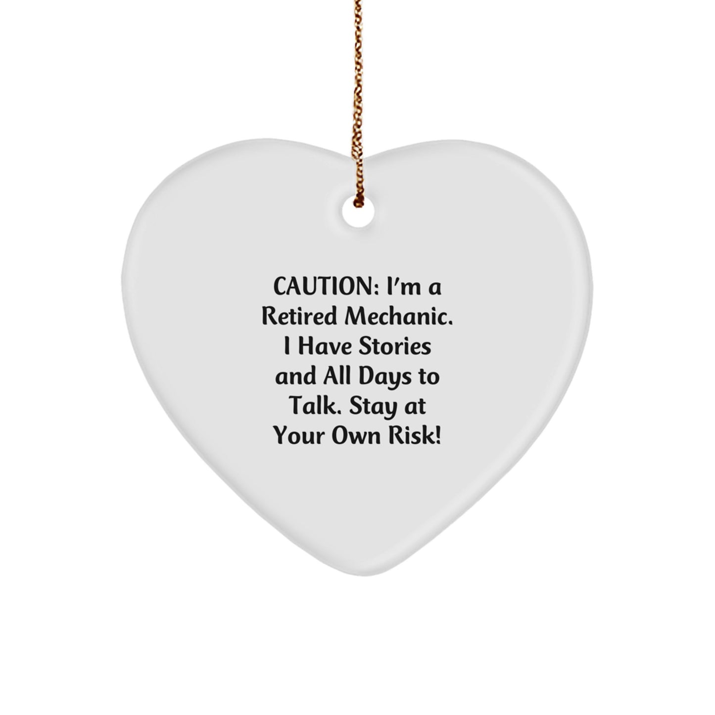 Mechanic's Heart: Retired Mechanic's Funny Gift for Friends Family or Coworkers, Christmas Unique Gifts from Men - Image 1