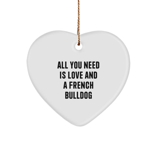 French Bulldog Love Gifts from Friends and Family, Christmas Unique Ornaments for Home Decor - Image 1