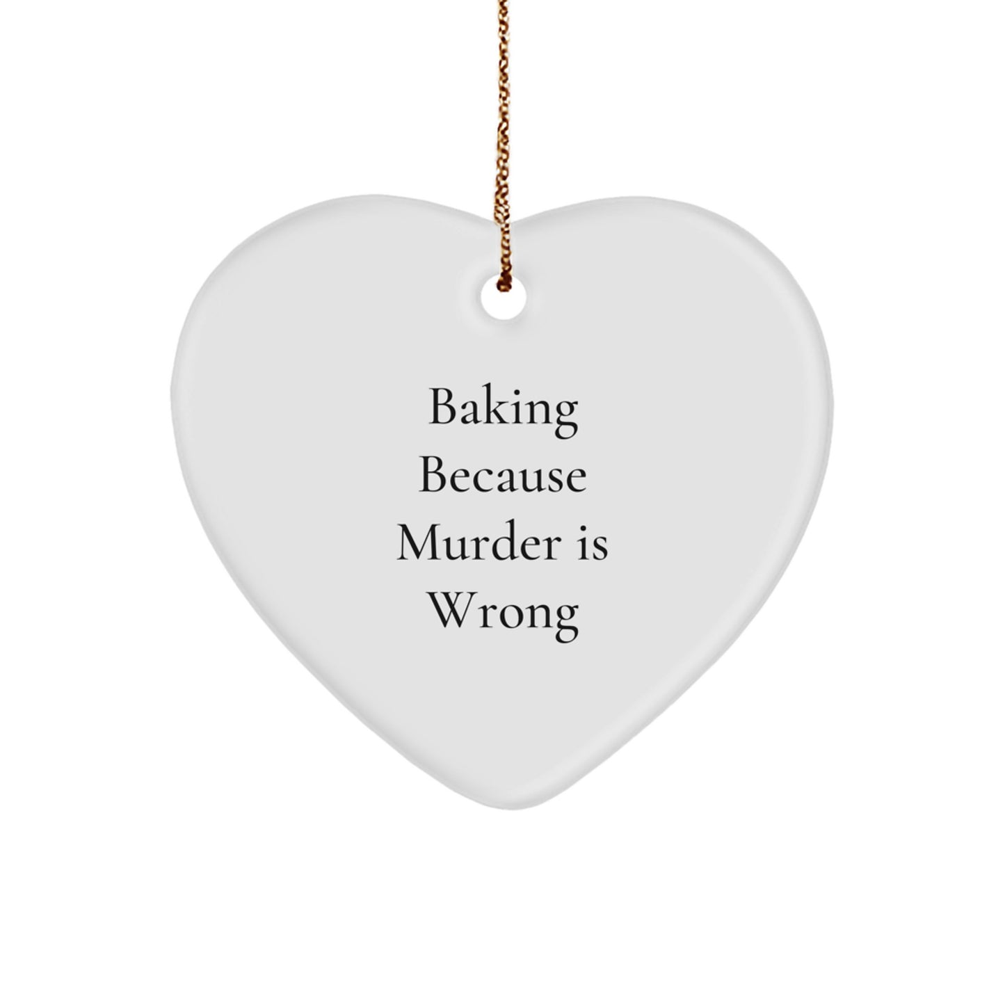 Baking Gifts for Friends Funny Christmas Heart Ornament Gifts from Men - Image 1