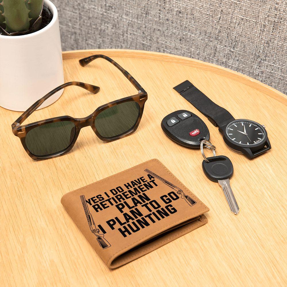 Hunter Retirement Plan Leather Wallet - Mallard Moon Gift Shop
