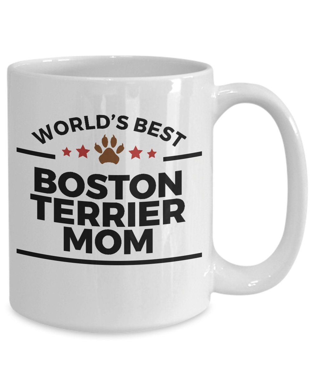 Boston Terrier Dog Mom Coffee Mug - Mallard Moon Gift Shop