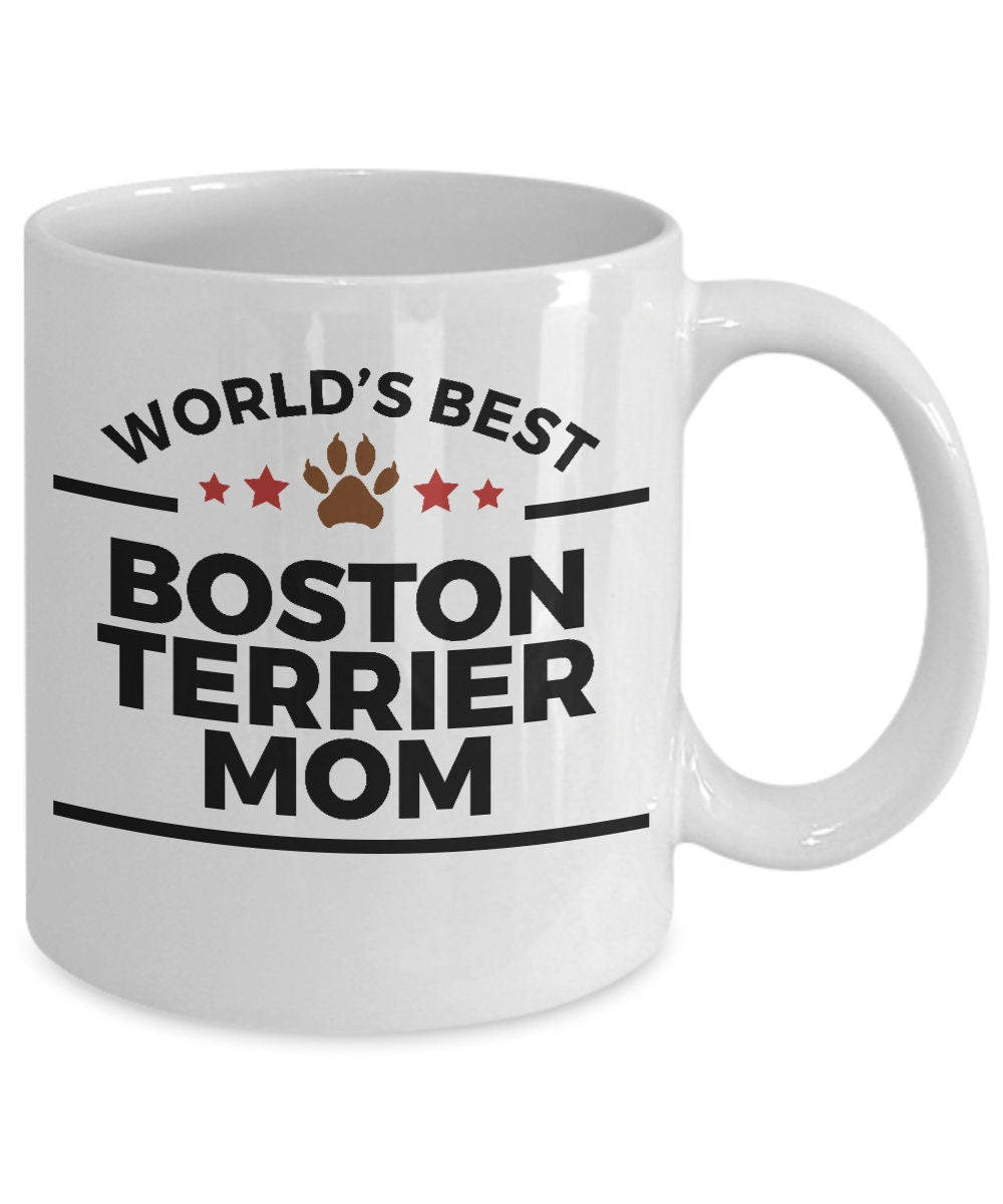 Boston Terrier Dog Mom Coffee Mug - Mallard Moon Gift Shop