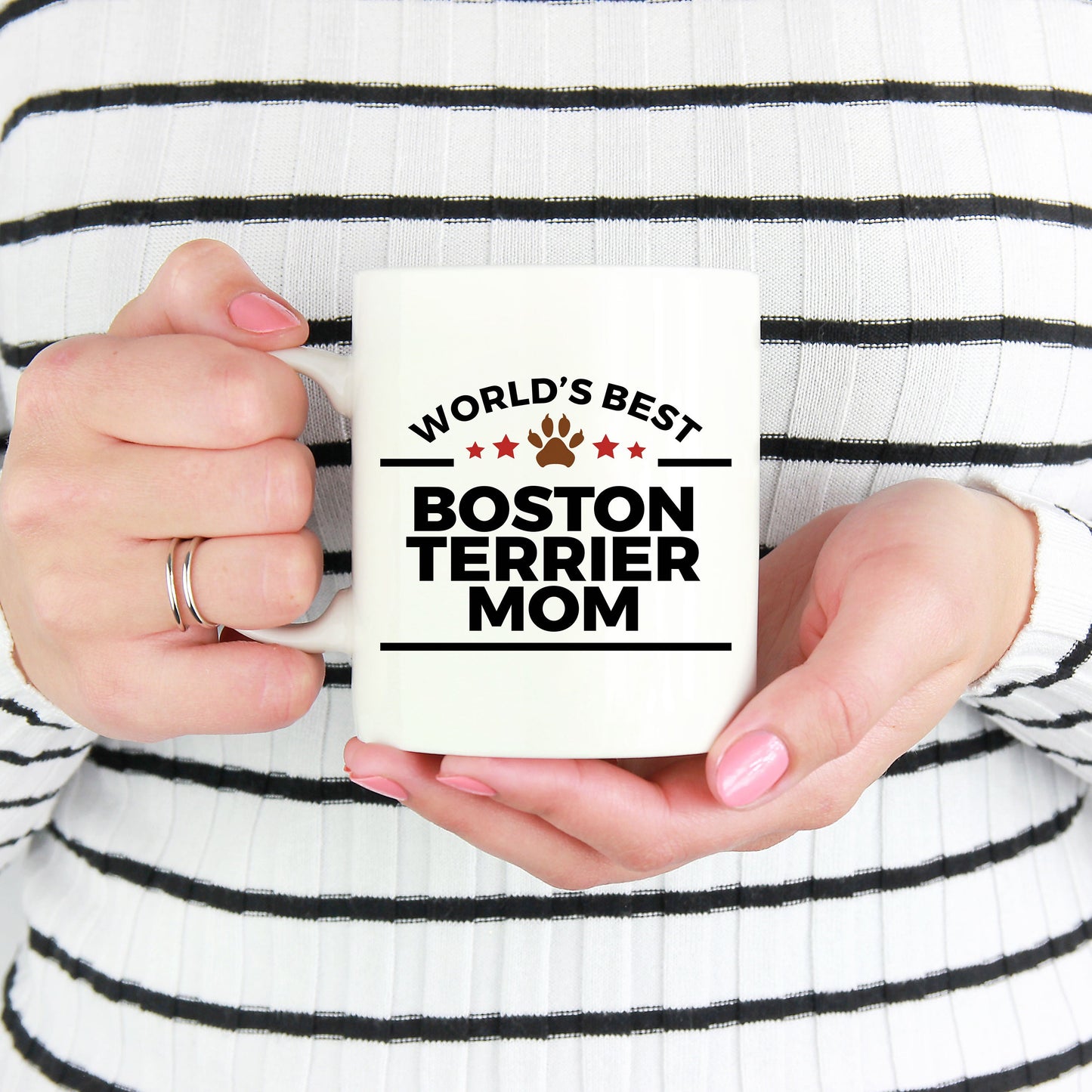 Boston Terrier Dog Mom Coffee Mug - Mallard Moon Gift Shop