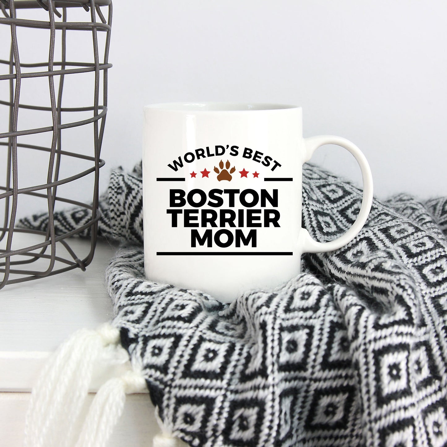 Boston Terrier Dog Mom Coffee Mug - Mallard Moon Gift Shop
