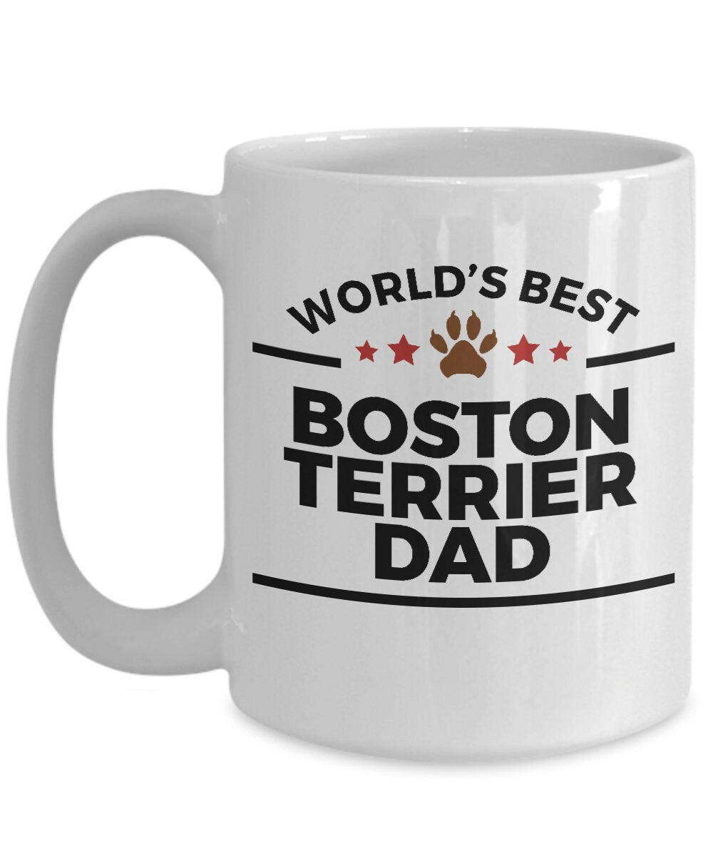 Boston Terrier Dog Dad Coffee Mug - Mallard Moon Gift Shop